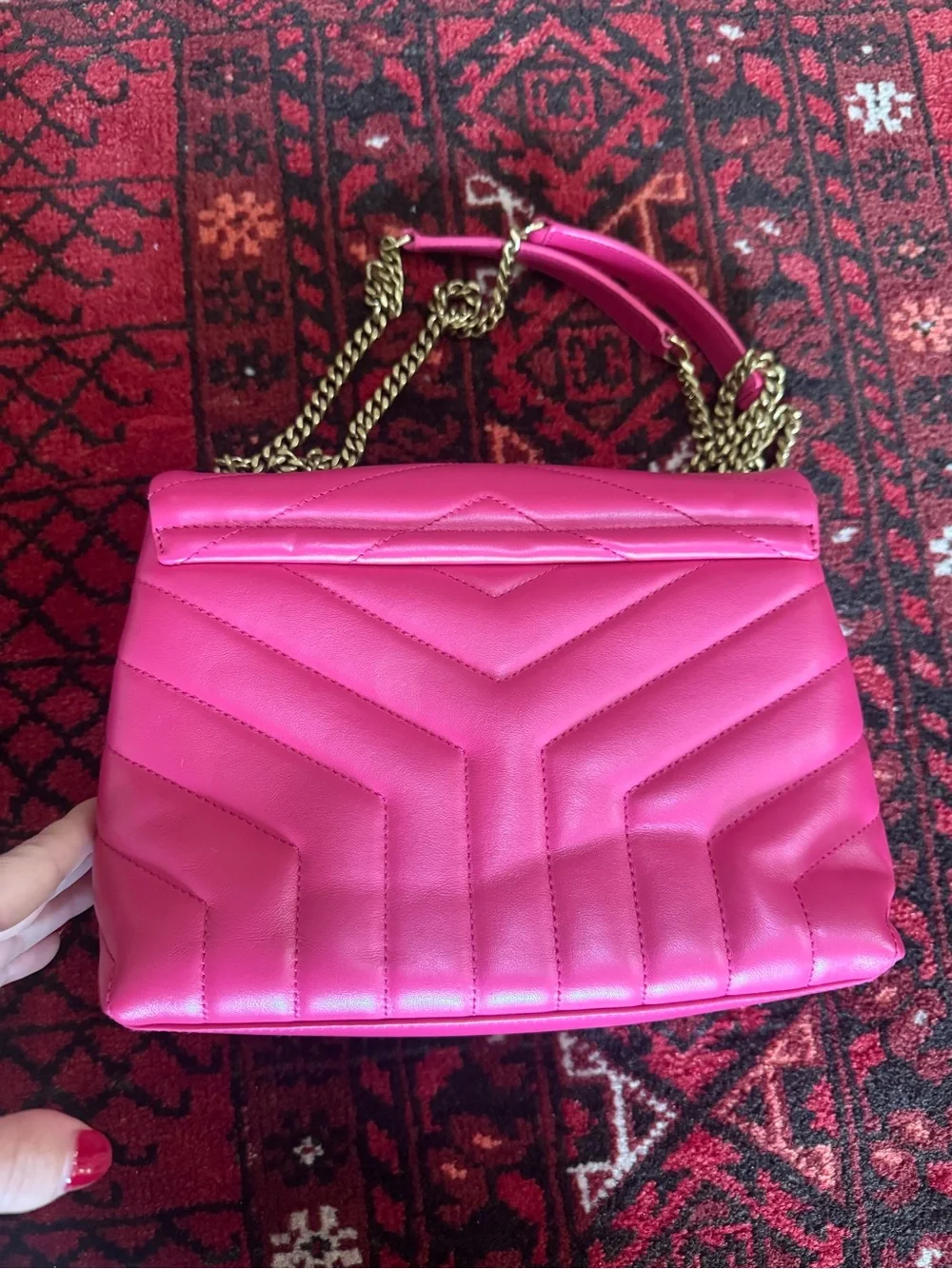 Saint Laurent Small Loulou Leather Shoulder Bag - Picture 6 of 9